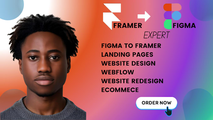 Gig Preview - Figma to framer website framer landing page webflow framer redesign figma