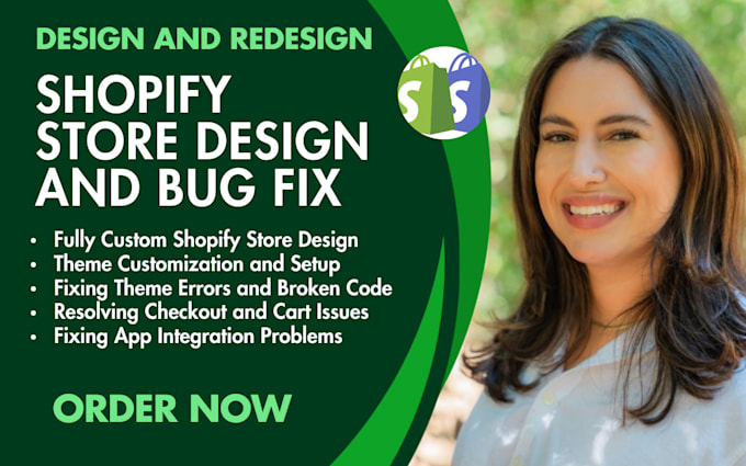 Gig Preview - Craft, build your shopify store, shopify  bug fixing and customization