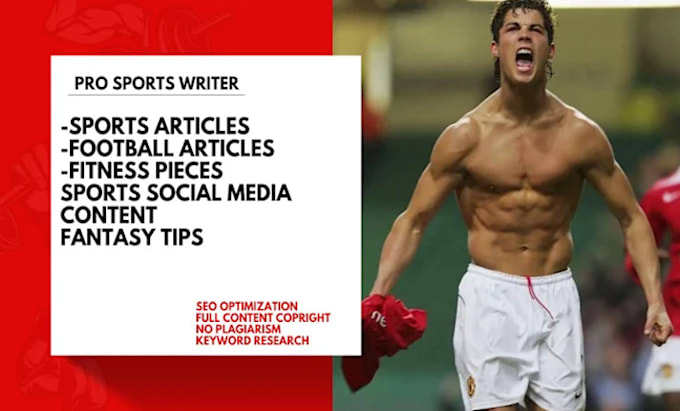 Gig Preview - Be your sports social media manager and content creator