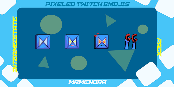 Gig Preview - Do great pixelated twitch emojis