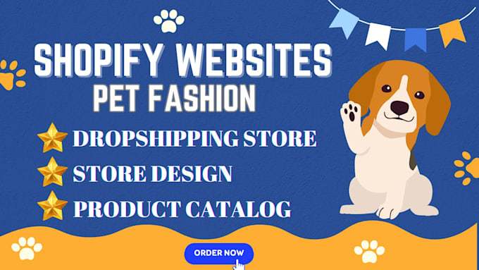 Gig Preview - Build professional shopify pet bag fashion store dropshipping website