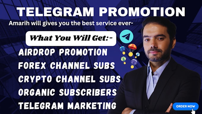 Gig Preview - Telegram group or channel growth, token coin crypto promotion for active users