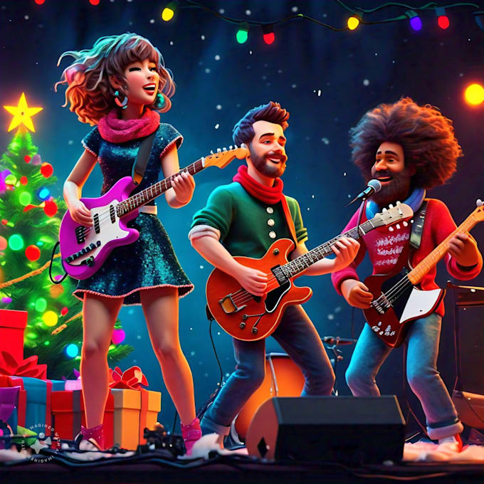 Gig Preview - Create magical 3d christmas animation video custom christmas GIF and promo video