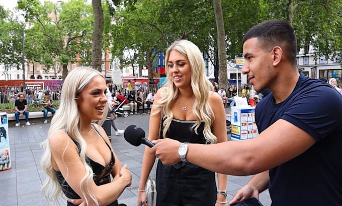 Bestseller - create ugc street interview ads male or female host for you ugc street interview