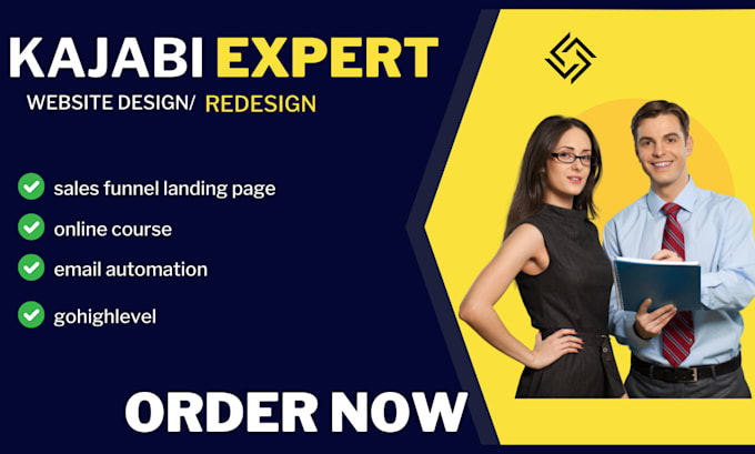 Gig Preview - Design kajabi sales funnel landing page kajabi website clickfunnels gohighlevel