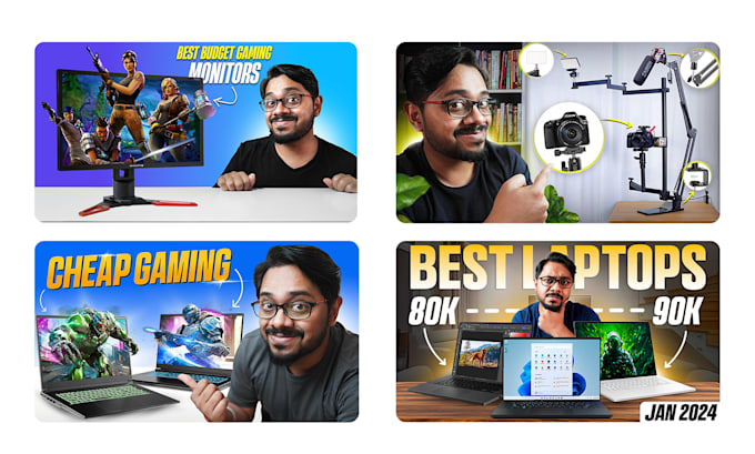 Gig Preview - Create the best tech thumbnail