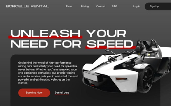 Bestseller - create highly converting car rental landing page car rental website rental leads