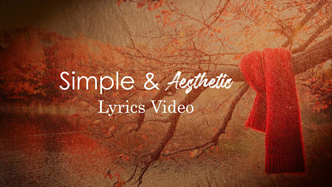 Bestseller - create simple and aesthetic lyrics video for your song