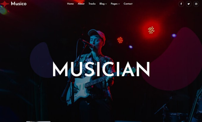 Gig Preview - Design music website, radio website, dj, artist website