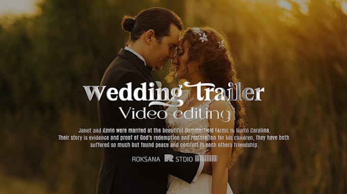 Gig Preview - Do cinematic, highlight wedding video editing, follow viral and trending style