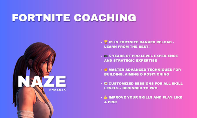 Gig Preview - Help you improve your fortnite skills with coaching from an unreal ranked pro