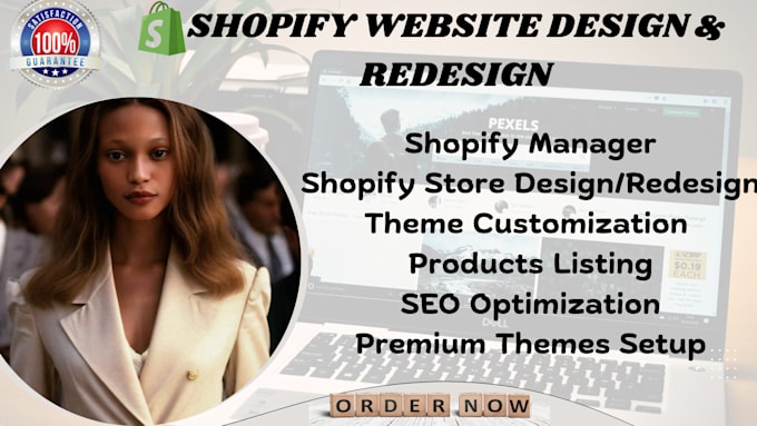 Gig Preview - Build shopify website design shopify store shopify website redesign