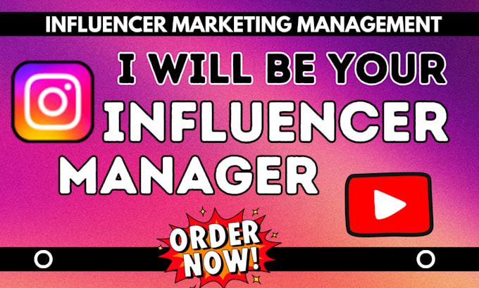 Gig Preview - Be your influencer marketing agency manage influencer collaboration and campaign