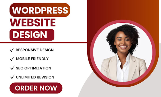 Gig Preview - Build modern responsive wordpress website design and wordpress website