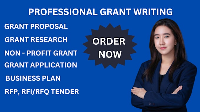 Gig Preview - Do grant research, grant proposal for nonprofits and  rfp