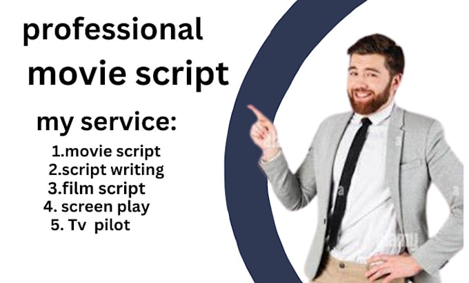 Gig Preview - Do scriptwriting, movie script writing, screen play, screen writing