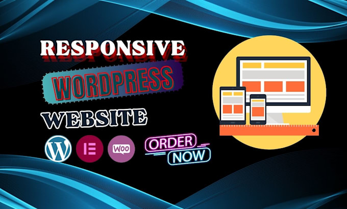 Gig Preview - Design and develop responsive wordpress websites