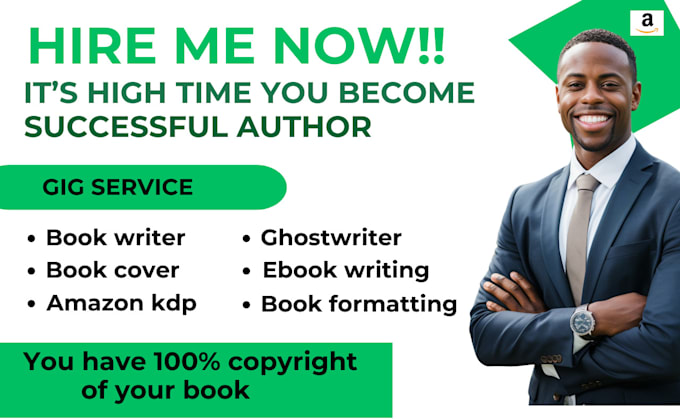 Gig Preview - Ghostwrite 30k fiction and nonfiction book, ghostwriting, ebook writer