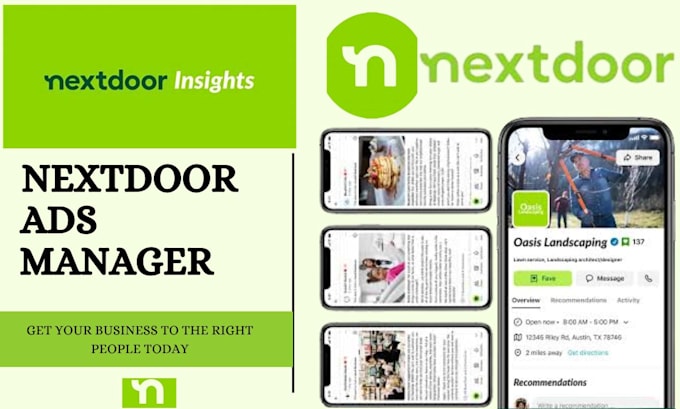 Gig Preview - Setup your nextdoor ads and be your nextdoor ads manager