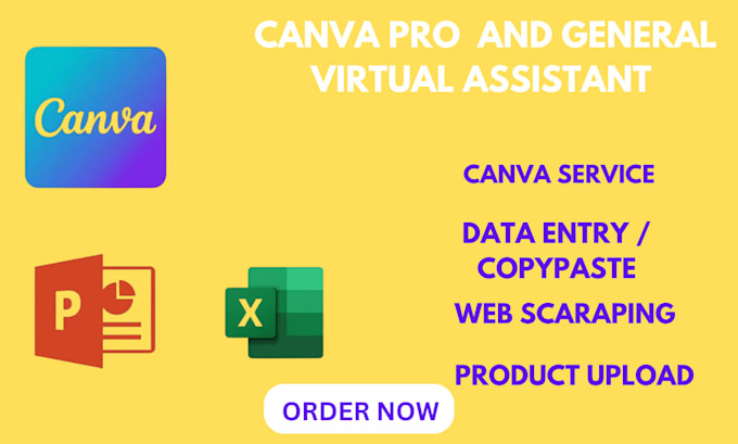 Gig Preview - Canva pro and general virtual assistance