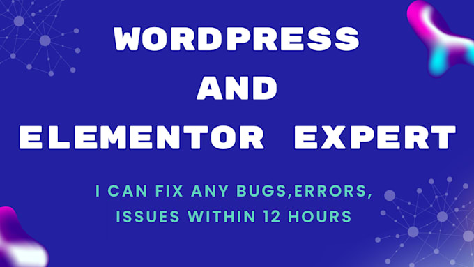 Bestseller - fix wordpress, elementor pro critical error, bugs design issue within 12 hours