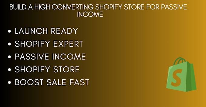 Gig Preview - Build, optimize shopify dropshipping stores, SEO and online sales