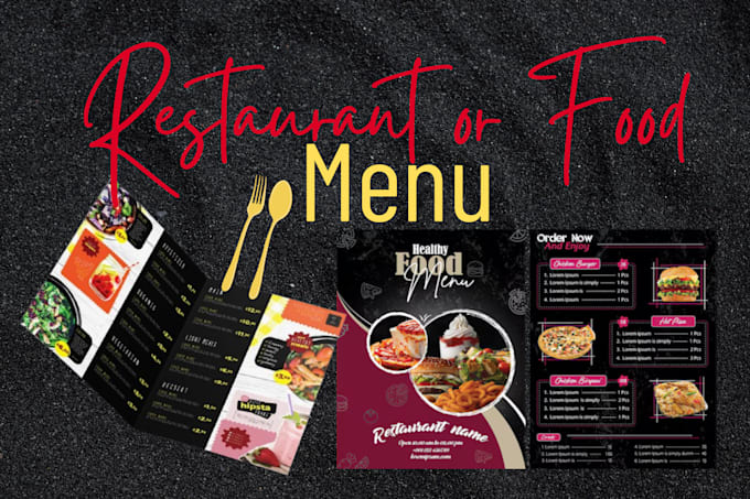 Gig Preview - Design eye catching menu by understanding your brand identity