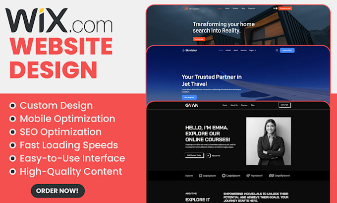 Gig Preview - Do a timeless wix website design or wix redesign