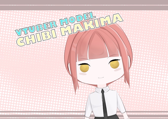 Gig Preview - Premade chibi makima vtuber model, ready to use