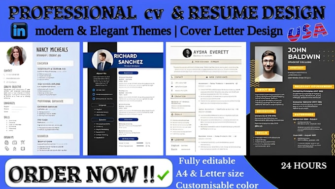 Gig Preview - Design a professional, job winning resume CV and a custom cover letter