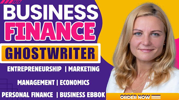 Gig Preview - Be your book writer, finance ebook ghostwriter, business ebook writer nonfiction