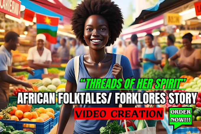 Gig Preview - Create an eye catchy ai story video for african folktales engaging ai video art