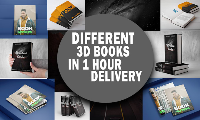 Bestseller - do 3d realistic book cover mockup