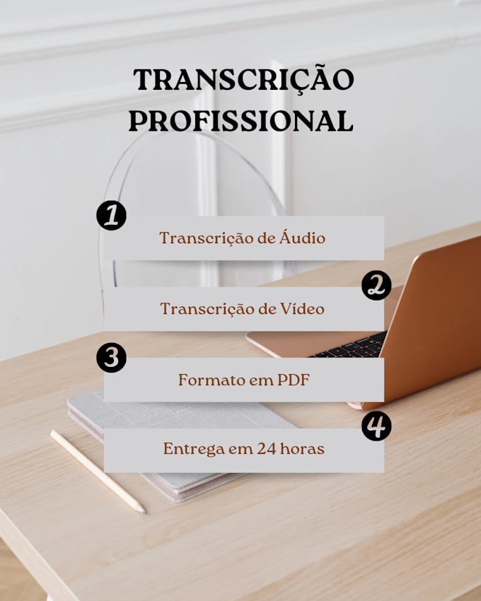 Bestseller - eu vou fazer transcricao de audio e video em 24 horas