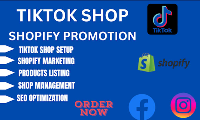 Gig Preview - Set up tiktok shop, manage it, add products for dropshipping as tiktok expert