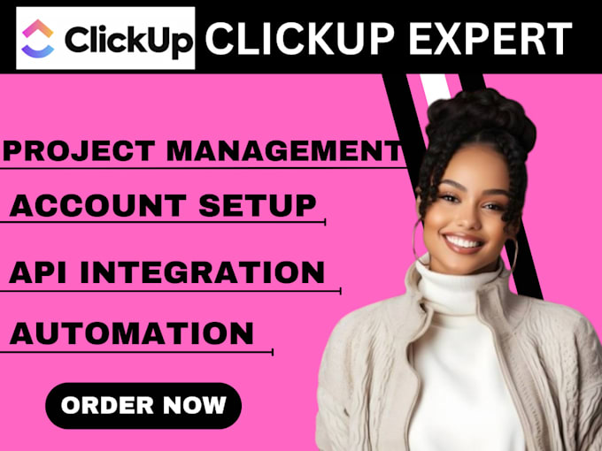 Gig Preview - Setup clickup crm project management clickup consultant