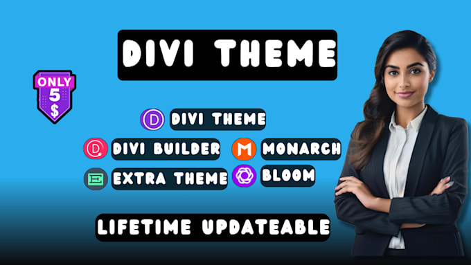 Gig Preview - Install divi theme with api key for lifetime updates within 1 hour