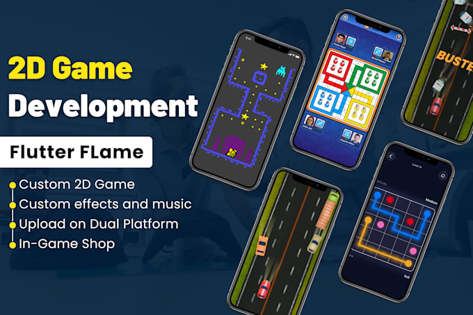 Bestseller - flutter developer for custom 2d game development with flutter flame engine