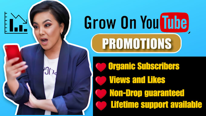 Gig Preview - Grow fast subscribes, watch time for youtube monetization