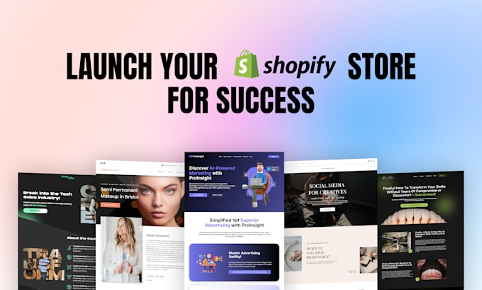 Gig Preview - Do professional shopify website design for ecommerce success