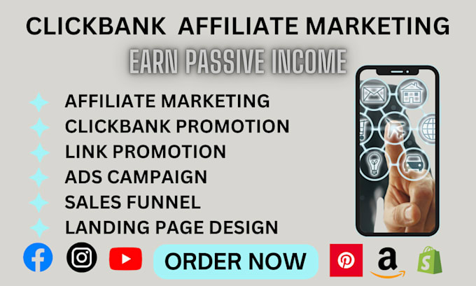 Gig Preview - Clickbank affiliate link promotion, affiliate marketing clickbank link promotion