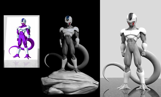 Gig Preview - Design 3d character model sculptures toys and convert 2d to 3d with high details