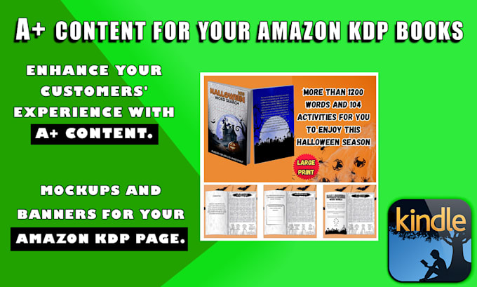 Gig Preview - Create a plus content for amazon KDP