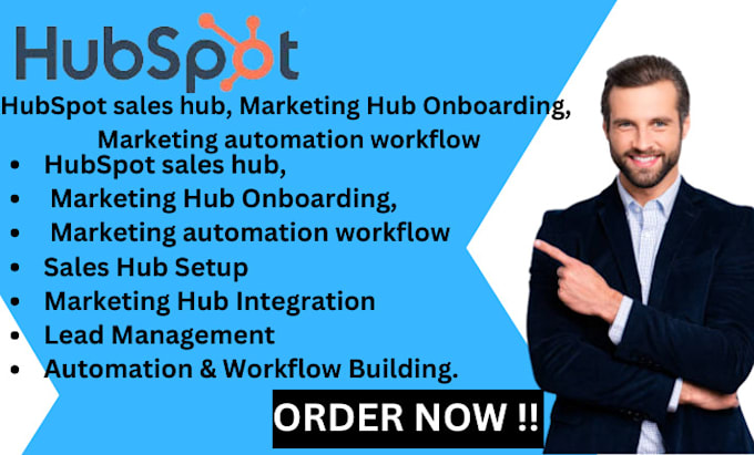 Gig Preview - Hubspot sales hub marketing sales hub onboarding marketing automation workflows