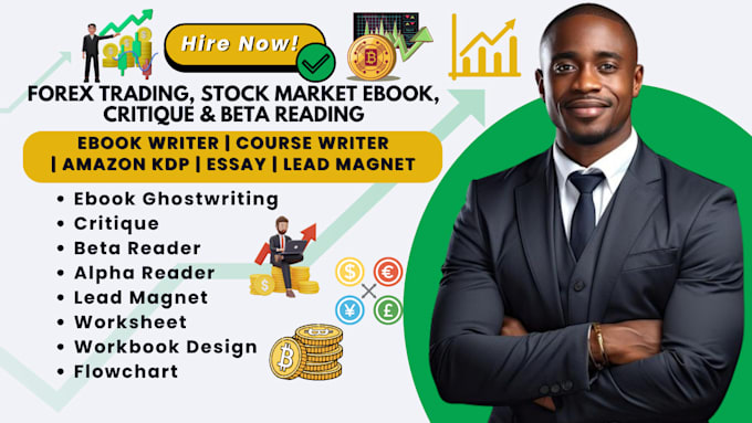 Gig Preview - Write forex trading, estate, tella course, stock market ebook beta read critique