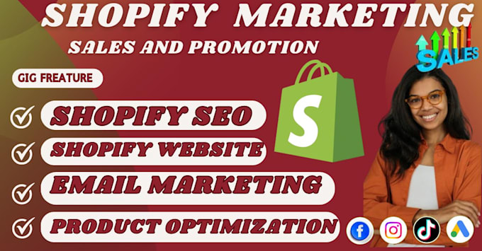 Gig Preview - Boost shopify sales, ecommerce marketing, shopify marketing promotion