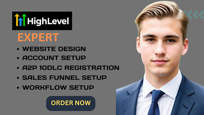 Bestseller - do gohighlevel website a2p 10dlc registration gohighlevel funnel workflow expert