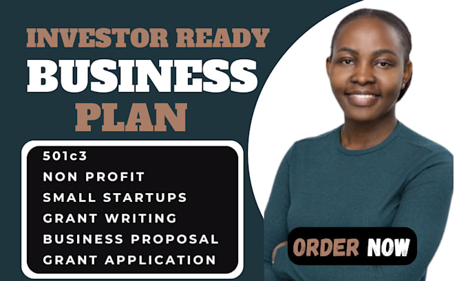 Gig Preview - Grant writing application business plan proposal, small startup non profit 501c3