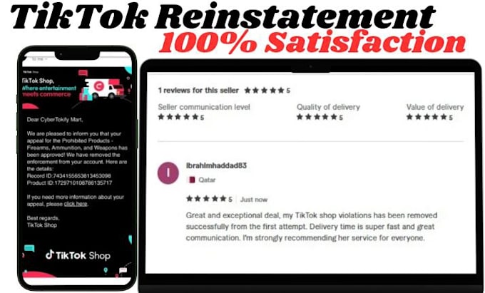 Gig Preview - Remove suspension from your tiktok shop using appeal letter for reinstatement