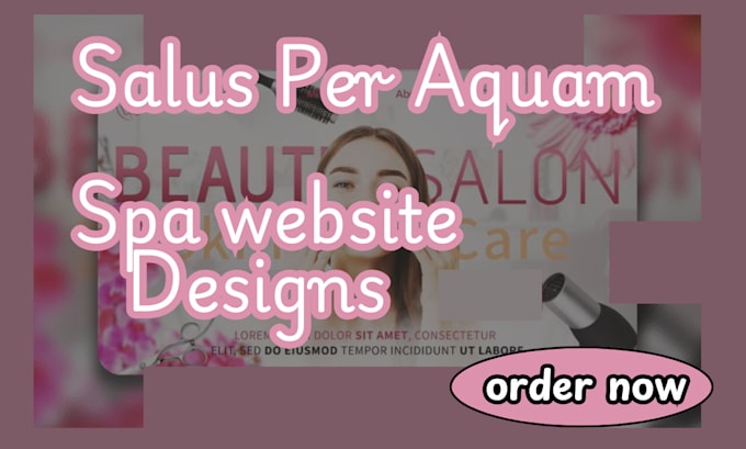 Gig Preview - Design hair extension beauty salon cosmetic make up health care spa website